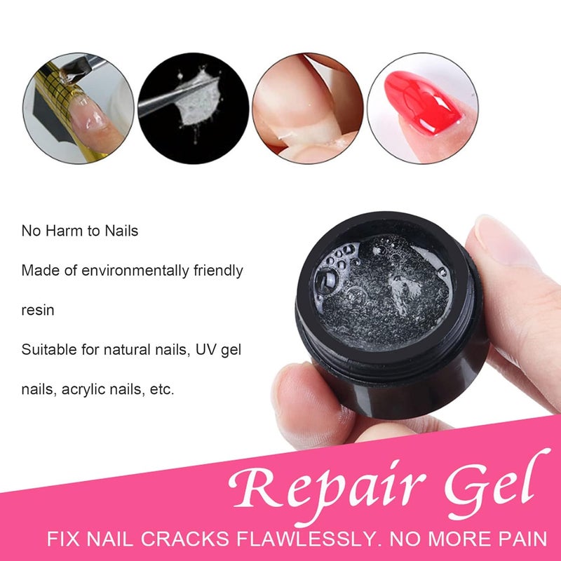 Sonew Nail Extension Fiberglass Kit, Nail Quick Extending Shaping Fiberglass Gel Manicure Tool for Home DIY & Nail Beauty Salon - Image 4
